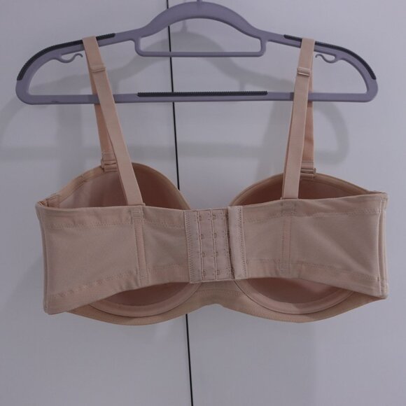 Wacoal Red Carpet Full Figure Underwire Strapless Bra Sand Size 36DD 854119 - Picture 2 of 6